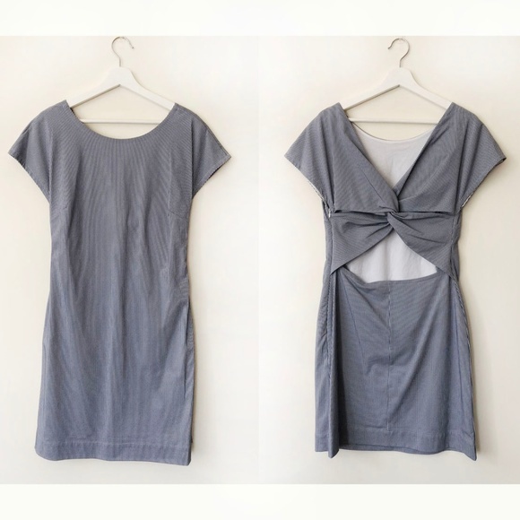 NWT THEORY ANDRIZZA SEERSUCKER DRESS – SIZE 8 - Picture 4 of 7